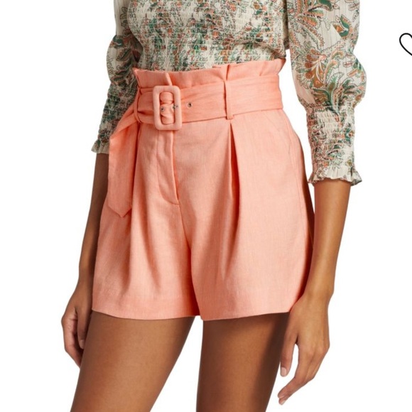 NWT VERONICA BEARD Ashford Belted Paperbag Shorts - Picture 3 of 9